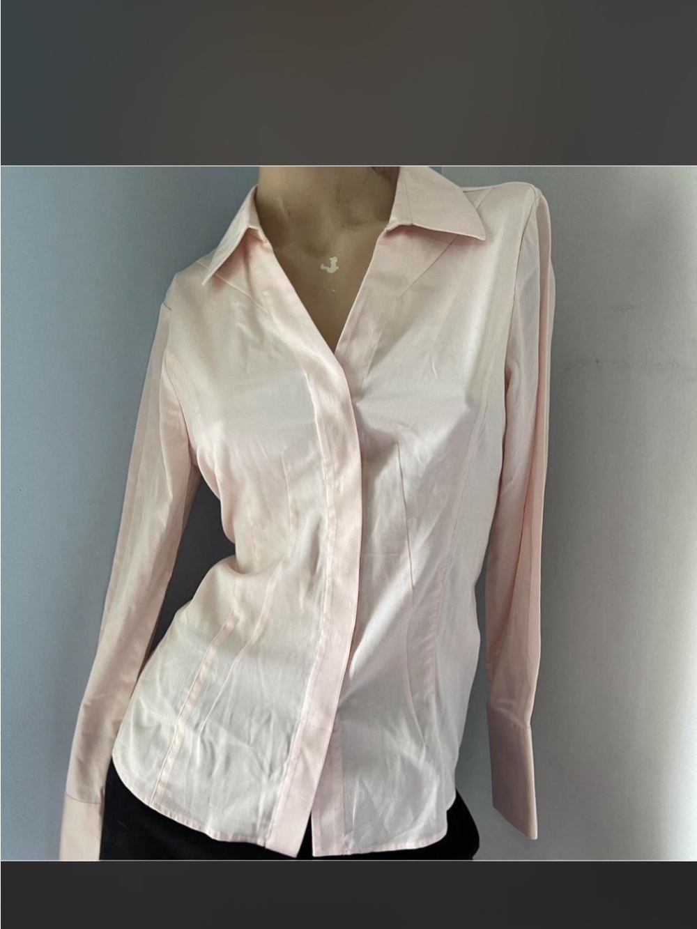 NWT Women's Light Pink Button-Front Shirt